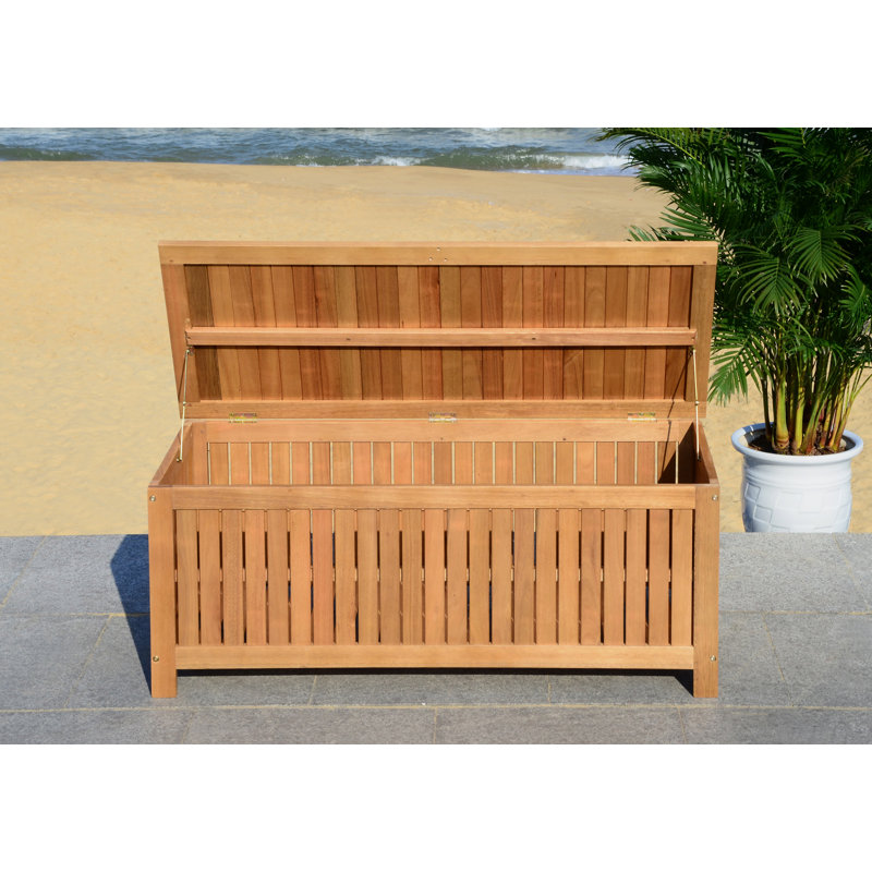 Safavieh Abri Water Resistant Eucalyptus Solid Wood Deck Box & Reviews